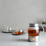 UNITEA cup & saucer 230ml stainless steel